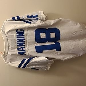 PEYTON MANNING VINTAGE COLTS NFL SHIRT 18.  EXCELLENT CONDITION. PIT TO PIT 26".